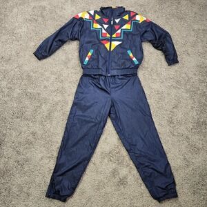Westbound Aztec Print Windbreaker Jacket/Track Pants Women's Size P VTG‎